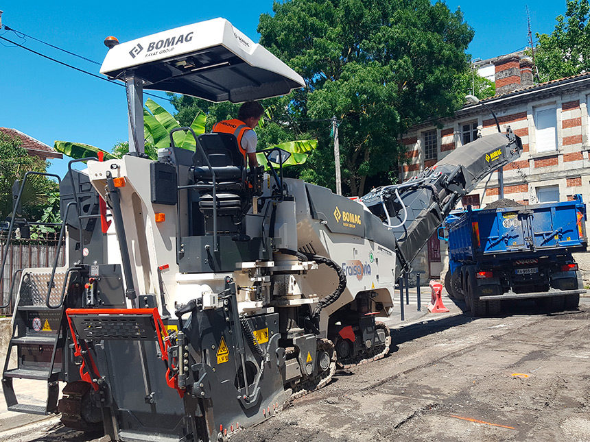 Chantier Bordeaux BOMAG BM1000